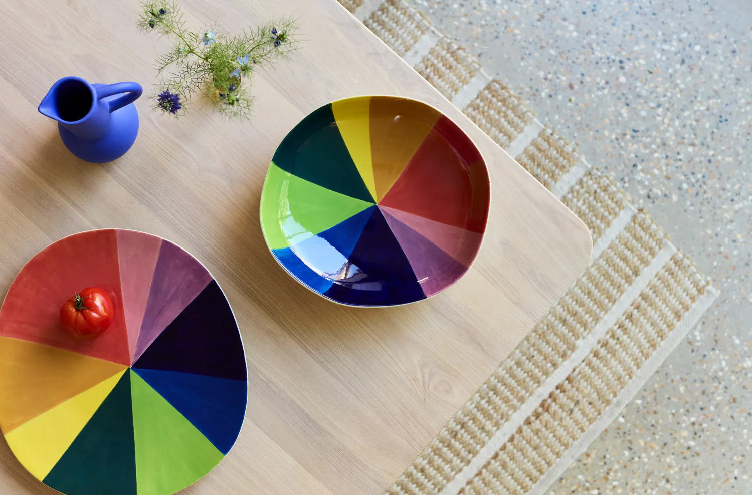 Donna Wilson Colour Wheel Servierplatte Steinzeug