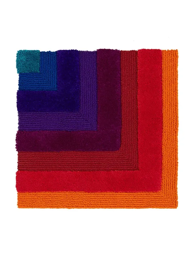 Amini VP Domino 1/4 Square Teppich 60x60 Bunt Wolle