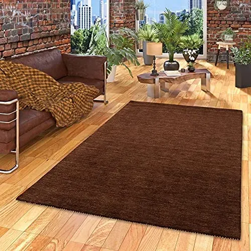 THEKO Indo Gabbeh Ella Teppich 140x200 Braun Schurwolle