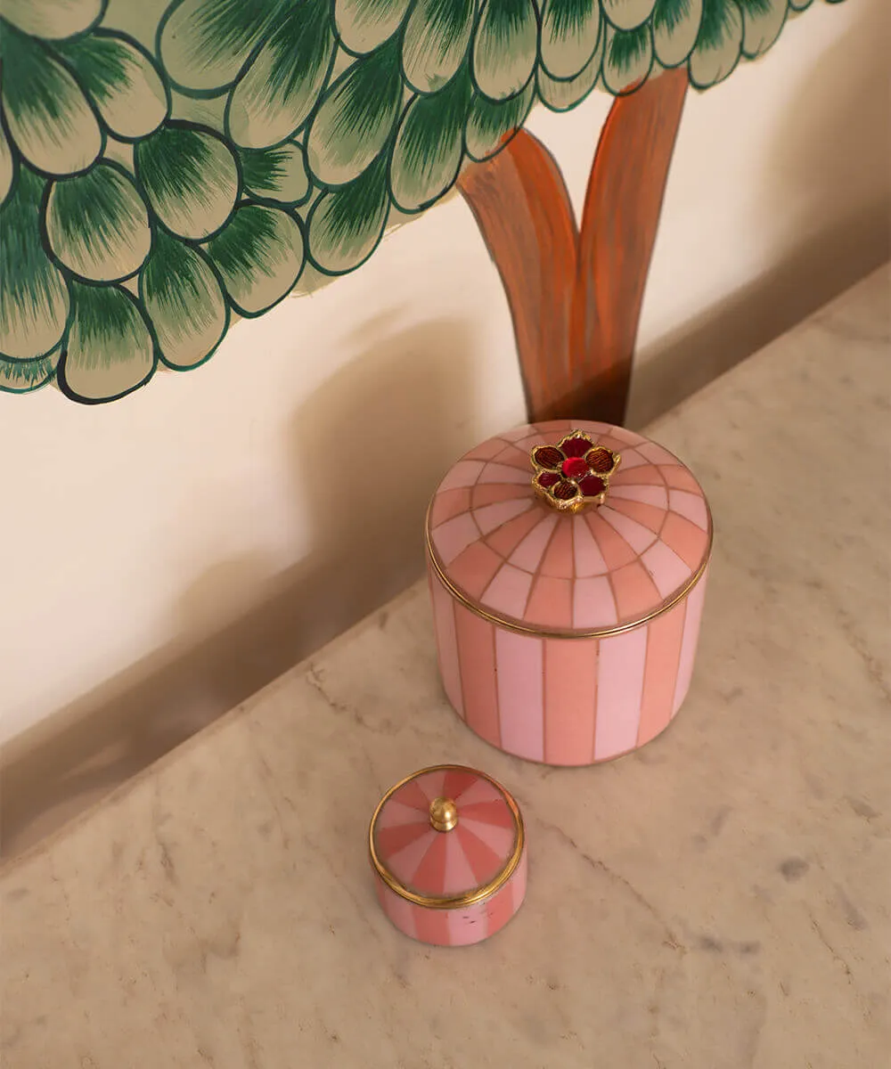 Doing Goods Bailey Petite Rose Schmuckkästchen rosa Messing