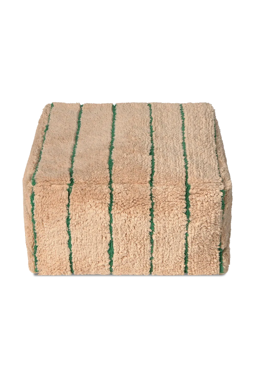 Lorena Canals Lines Rose Pouf 45x45x22 cm gestreift