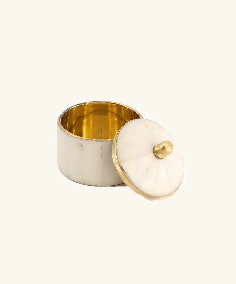 Doing Goods Bailey Circus Aufbewahrungsbox Klein Weiß 5cm