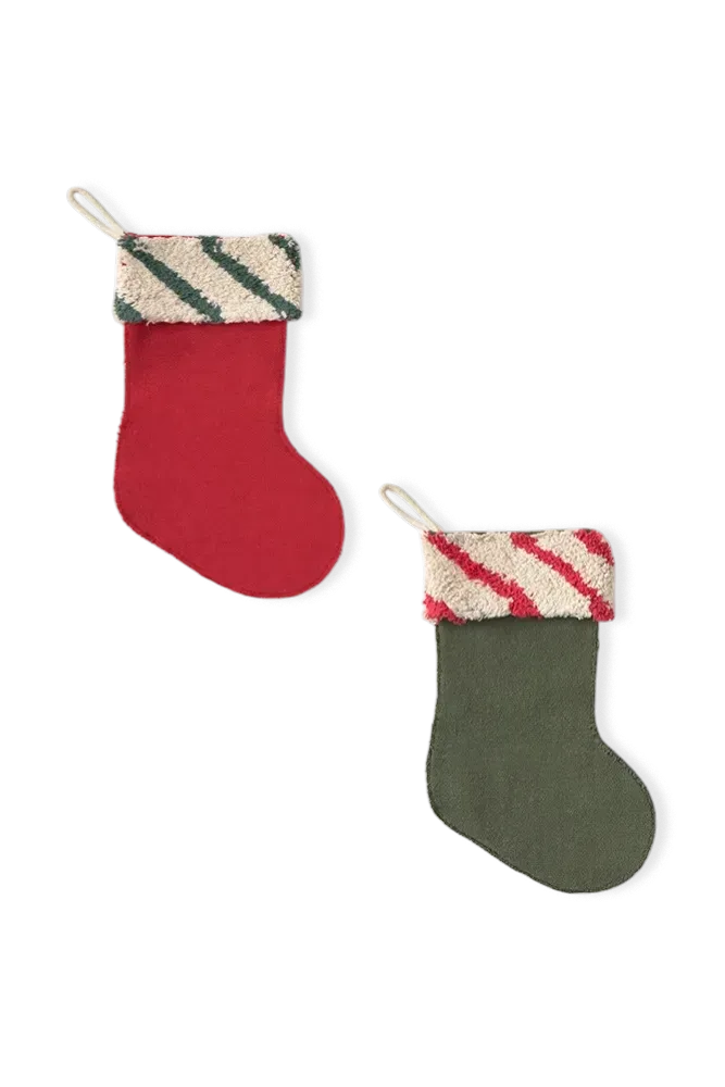 Lorena Canals Weihnachtsstrumpf Baumwolle 25x39 2er Set