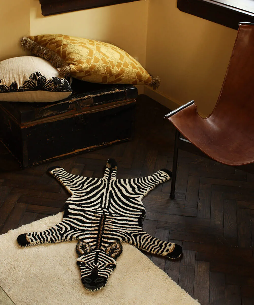 Doing Goods Tapis Amis Stripey Zebra Small Teppich Wolle