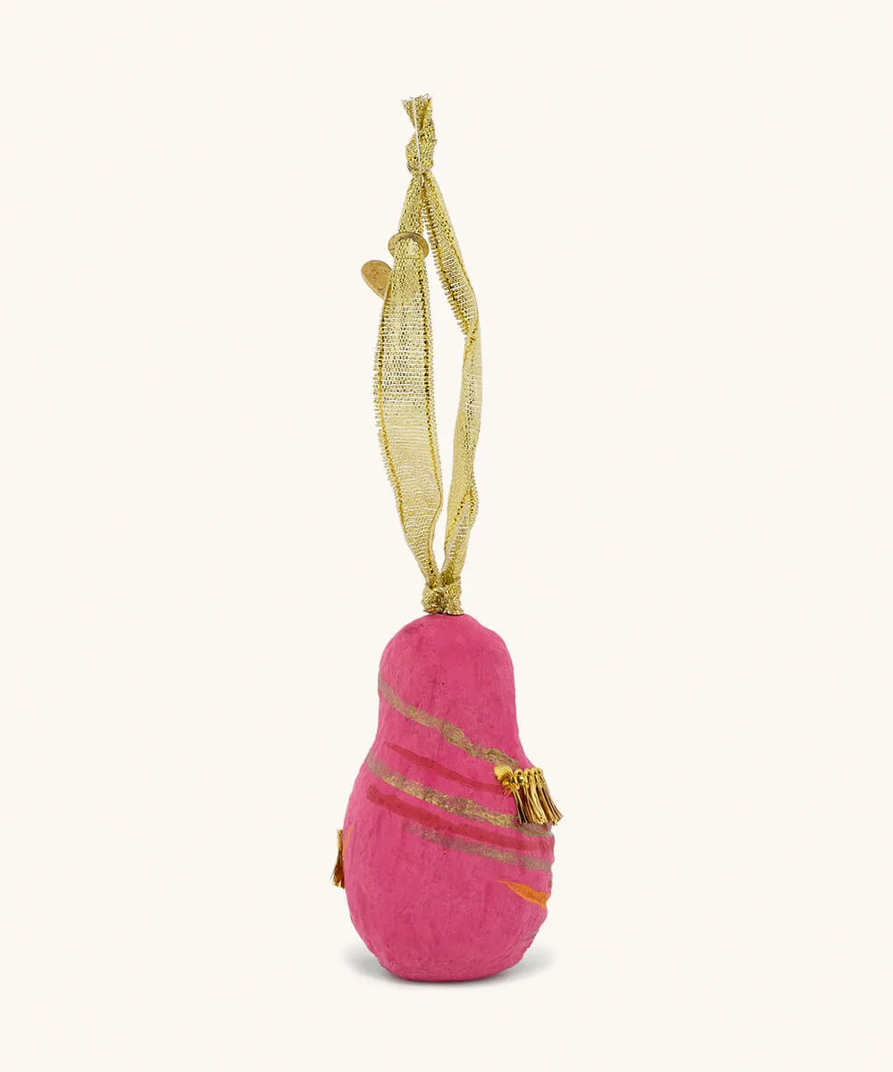 Doing Goods Sari Lady Anhänger Baumschmuck Pink-Orange