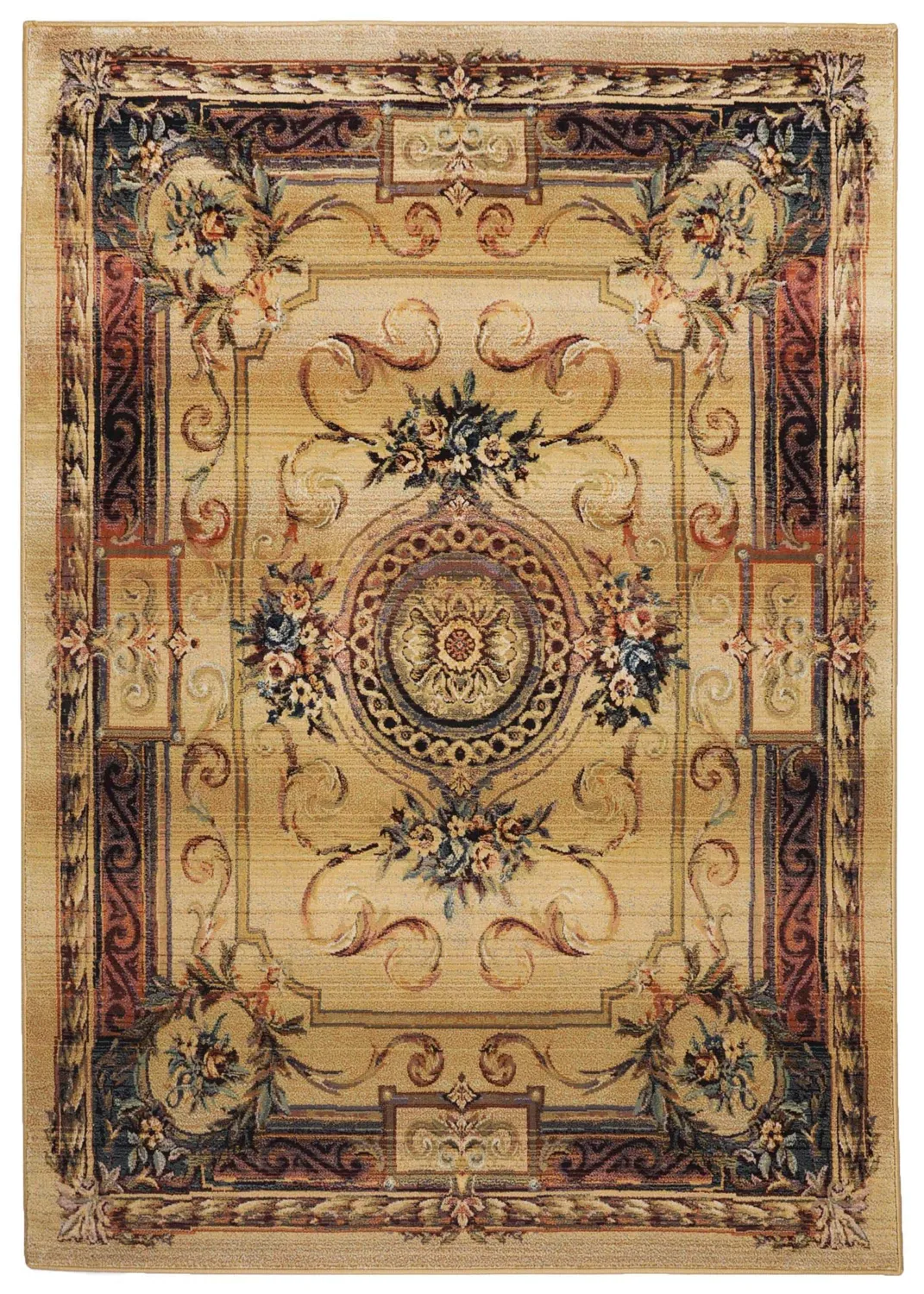 THEKO Gabiro Orientteppich 68x135 Beige-Gold Polypropylen