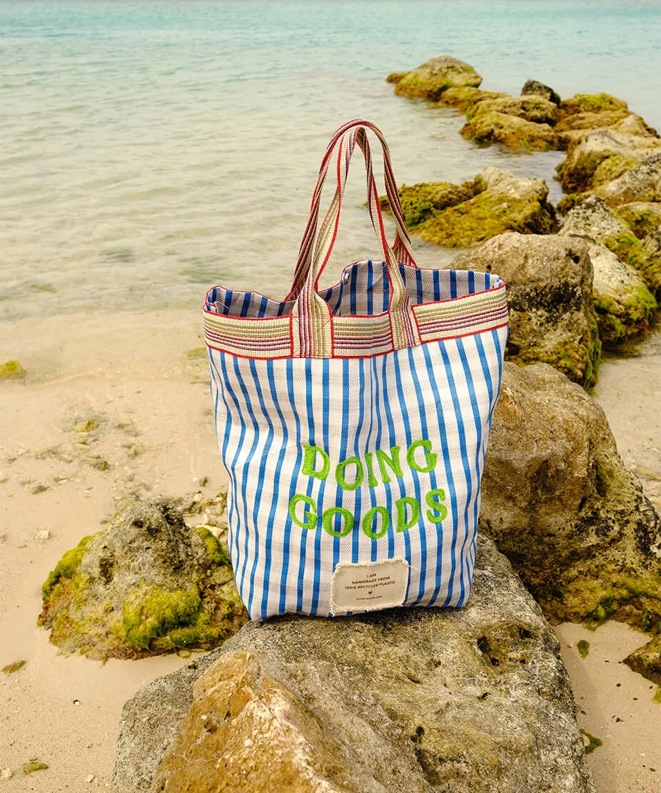 Doing Goods Barry Blue Strandtasche 77x59cm recycelt