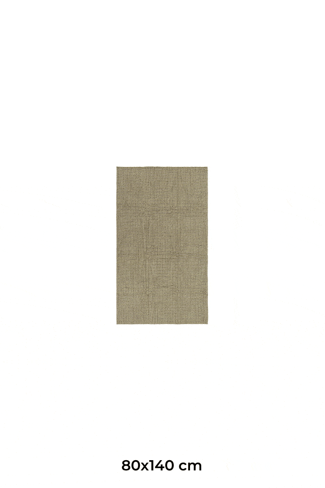 Lorena Canals Mist Wollteppich 80x140cm braun waschbar