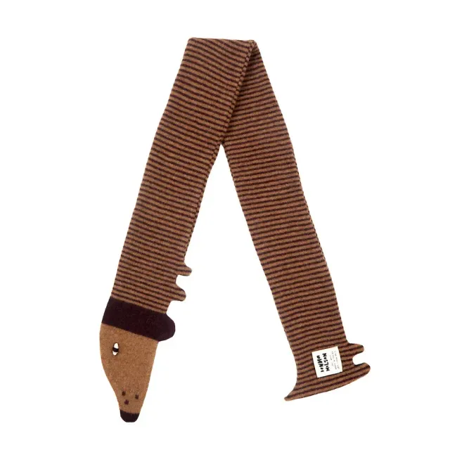 Donna Wilson Sausage Dog Schal 145cm Lammwolle