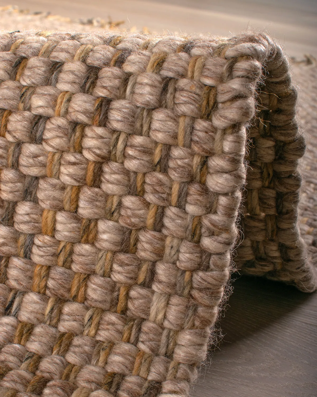 HC Interior Rugs Leeds 8001-358 Teppich Beige Honey Mix Wolle