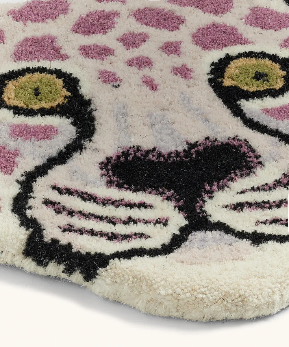 Doing Goods Lilly Leopard Kopf Wandteppich getuftet