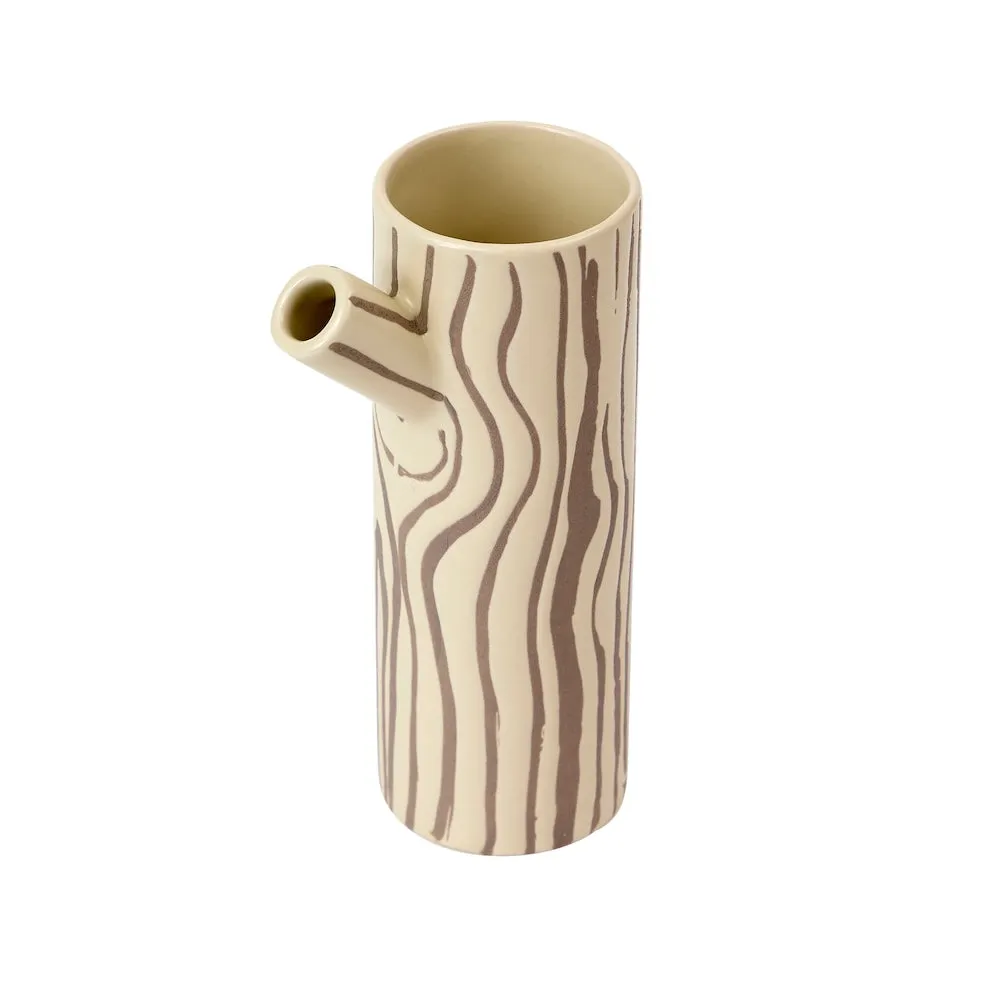 Donna Wilson Small Log Krug Vase Steinzeug natur