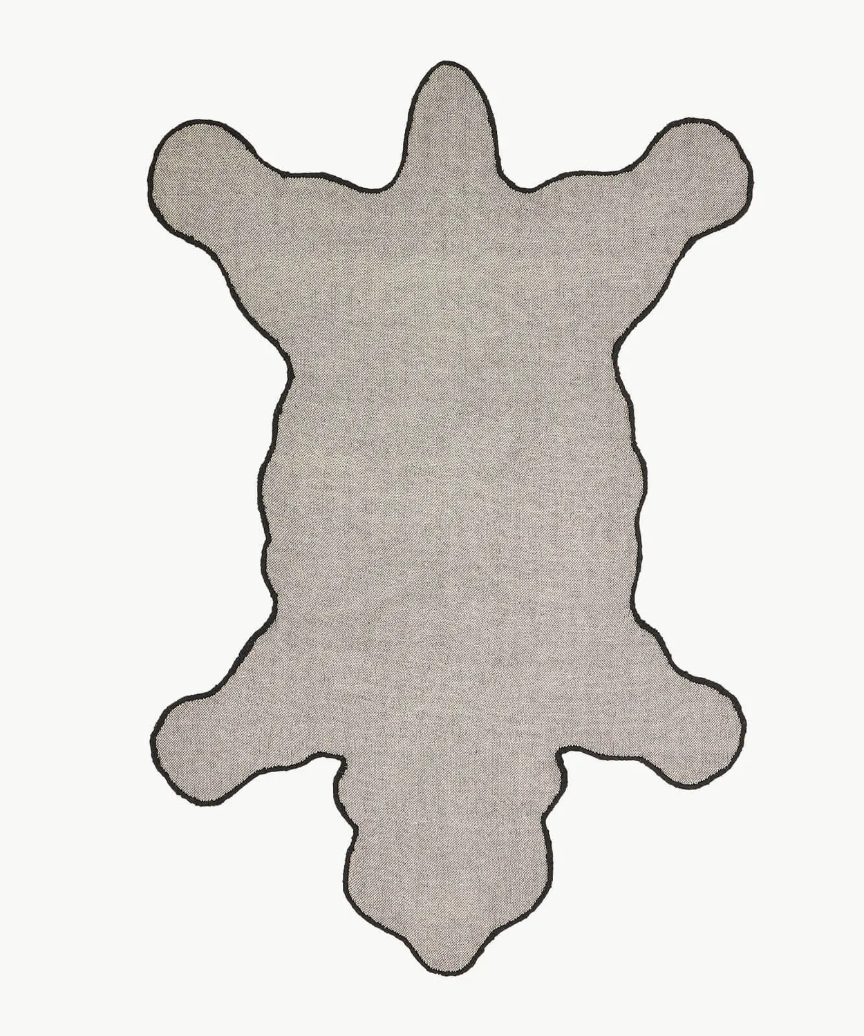 Doing Goods Blooming Black Bear Teppich Large Wolle