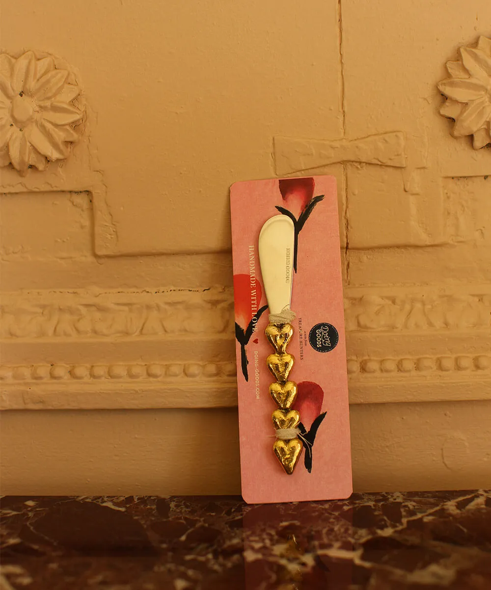 Doing Goods Holly Herz Buttermesser Messing Edelstahl