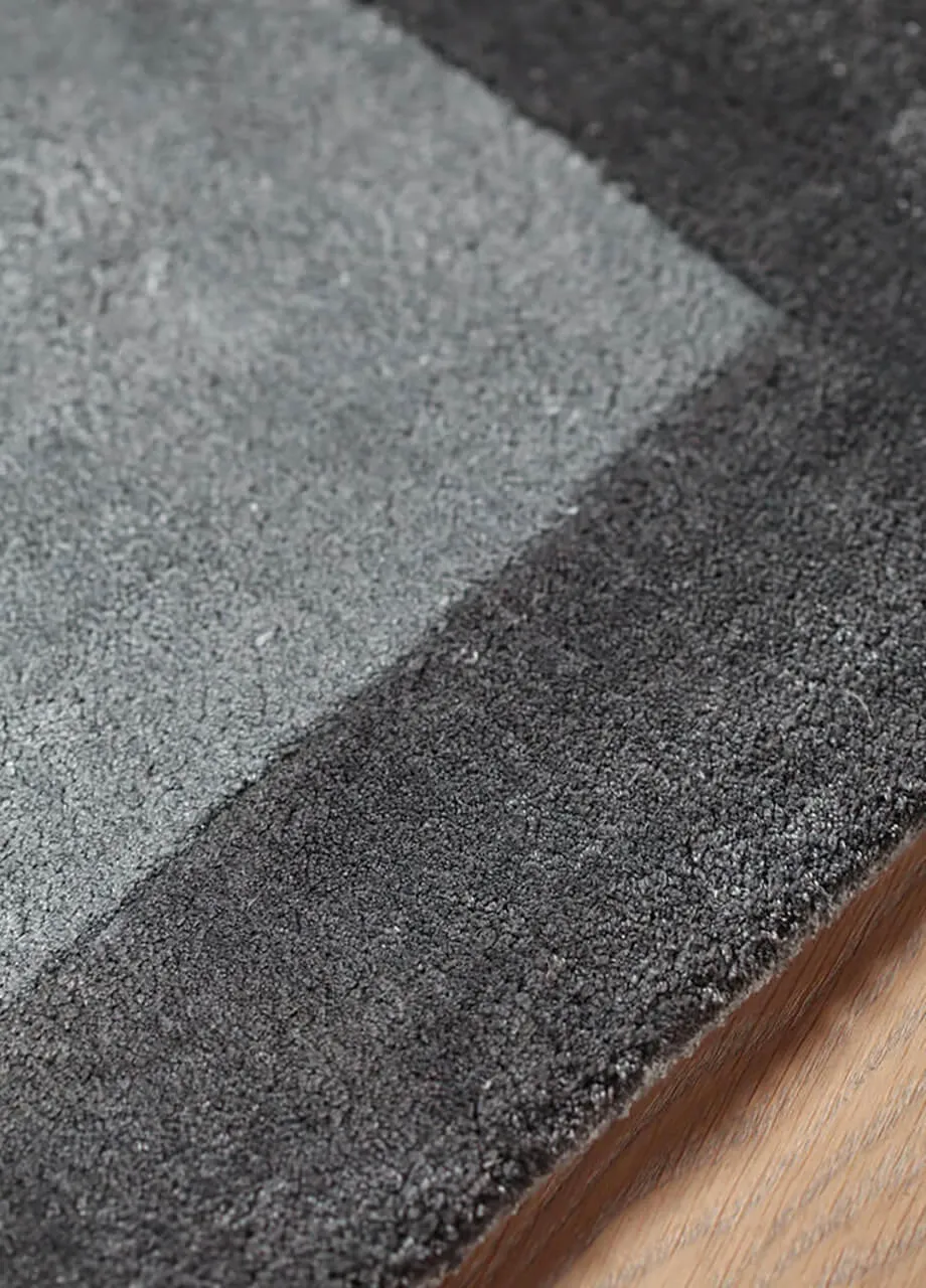 Amini Atmosphere Teppich 300x200cm Viskose sky grey