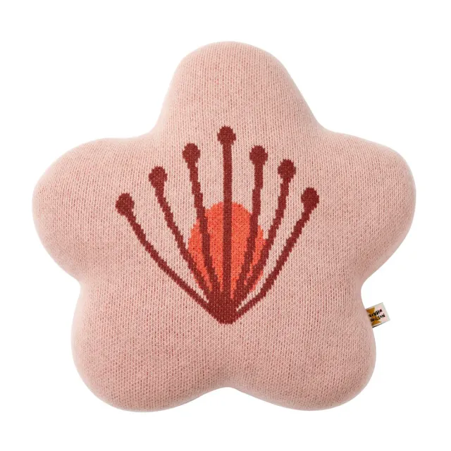 Donna Wilson Bloom Zierkissen Wolle rosa Blume 50cm