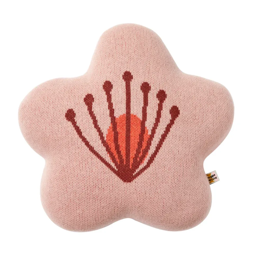 Donna Wilson Bloom Zierkissen Wolle rosa Blume 50cm