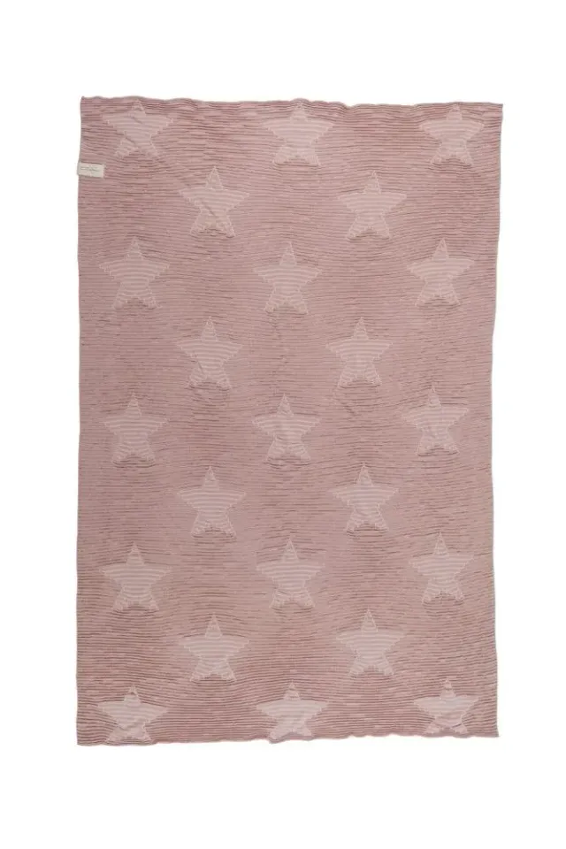 Lorena Canals Hippy Stars Babydecke 90x120 Vintage Nude
