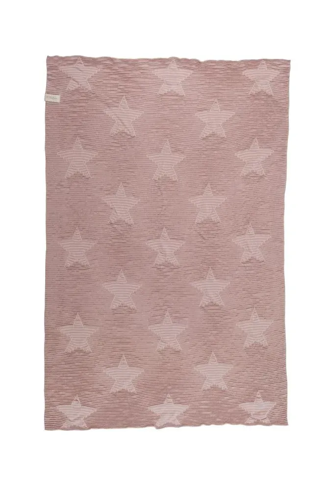Lorena Canals Hippy Stars Babydecke 90x120 Vintage Nude