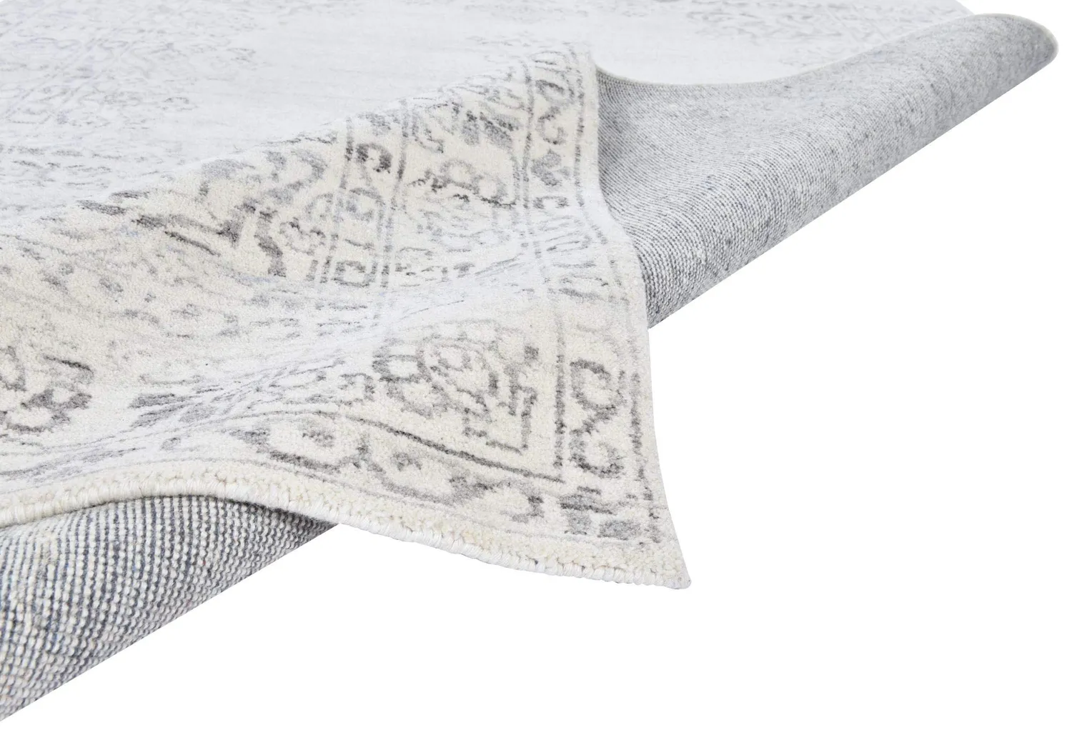 THEKO Versian Teppich 70x140 Natur Schurwolle handgeknüpft
