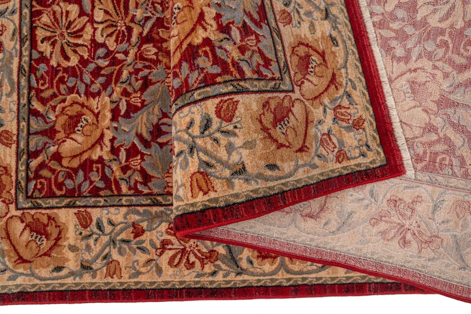 THEKO Saharna Wollteppich 60x90 cm Rot Orient-Optik