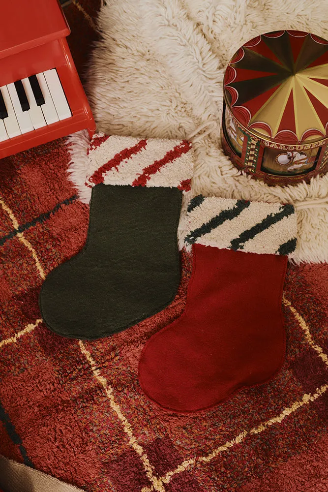 Lorena Canals Weihnachtsstrumpf Baumwolle 25x39 2er Set