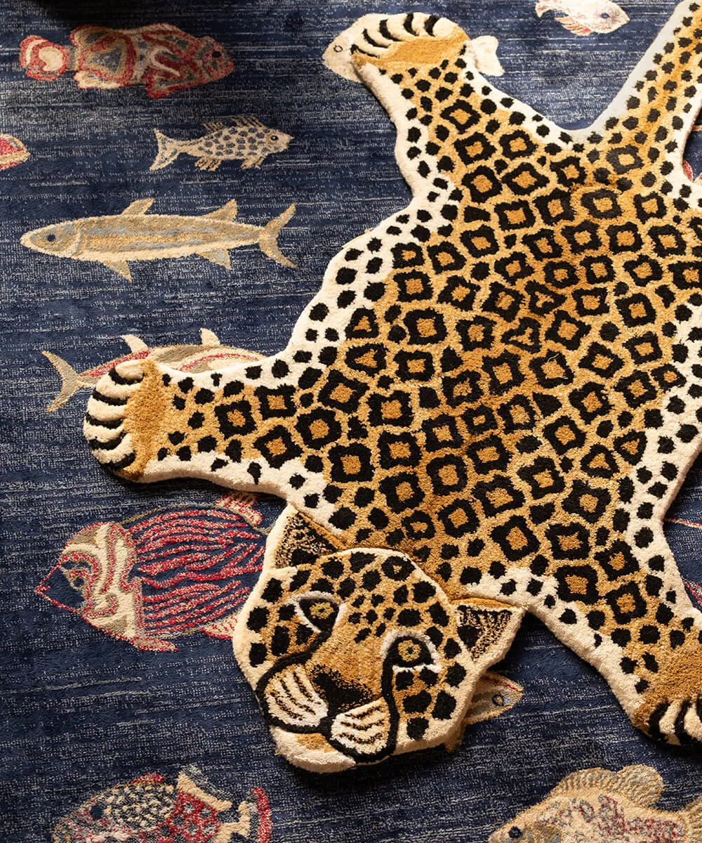 Doing Goods Loony Leopard Teppich Large Wolle