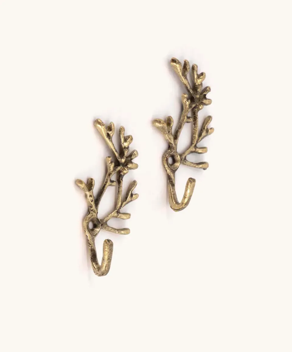 Doing Goods Marie Coral Wandhaken Set klein Koralle