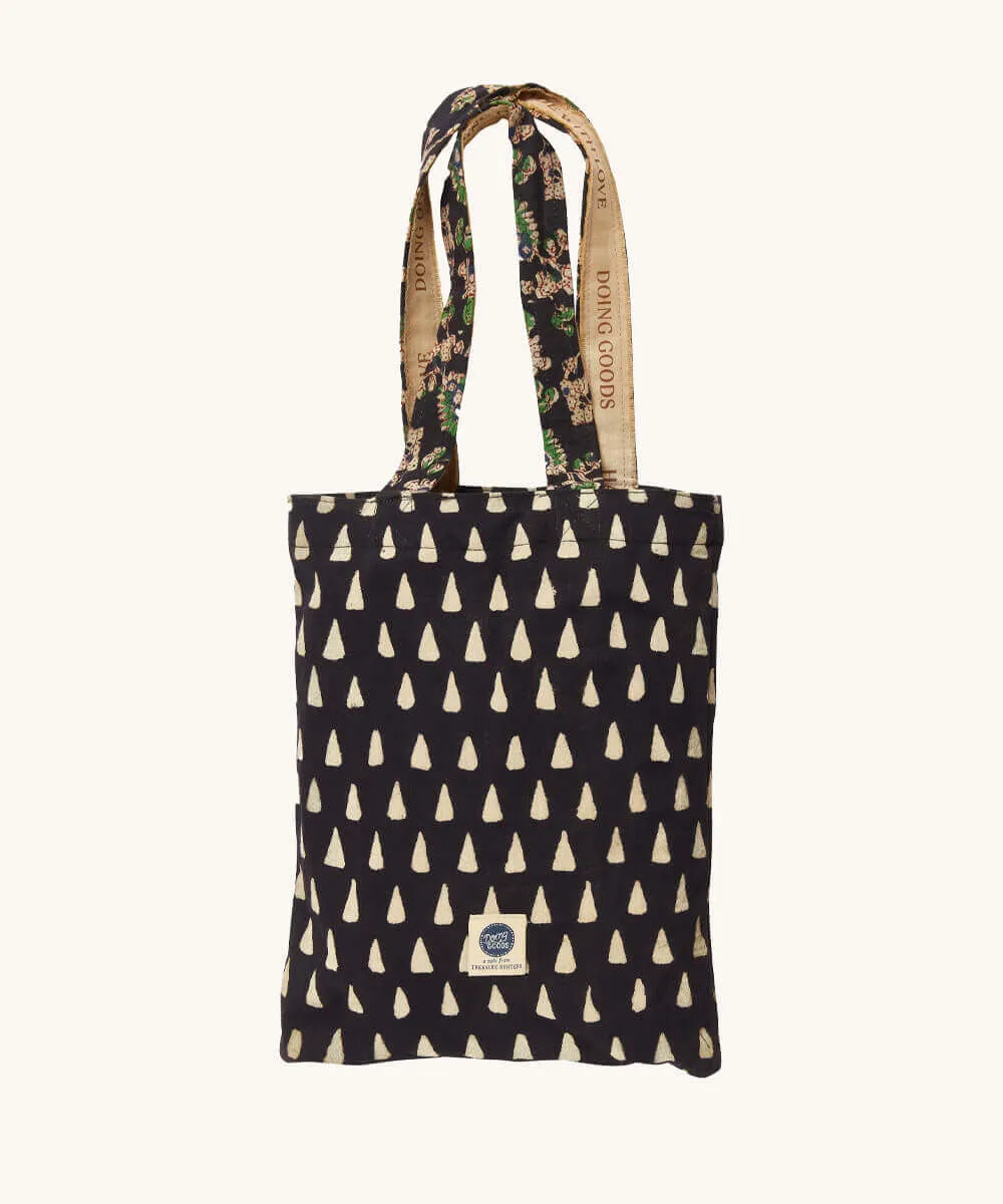 Doing Goods Ciara Decke Baumwolle Doppel mit Tasche Handprint