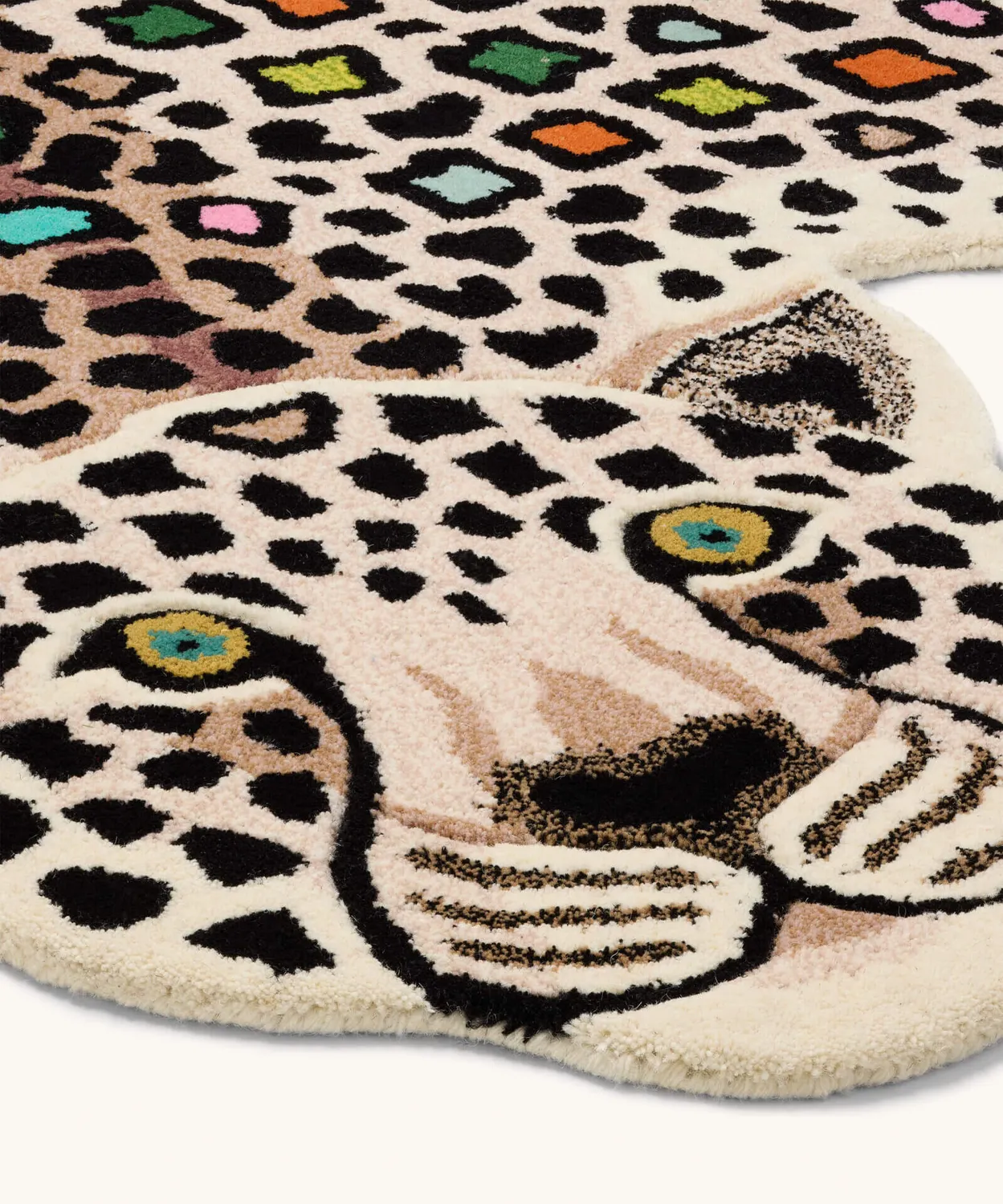 Doing Goods Disco Leopard XL Wollteppich Wolle