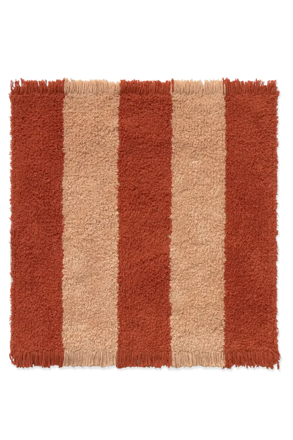 Lorena Canals Cabana Lines Swatch Muster Terracotta Rosa