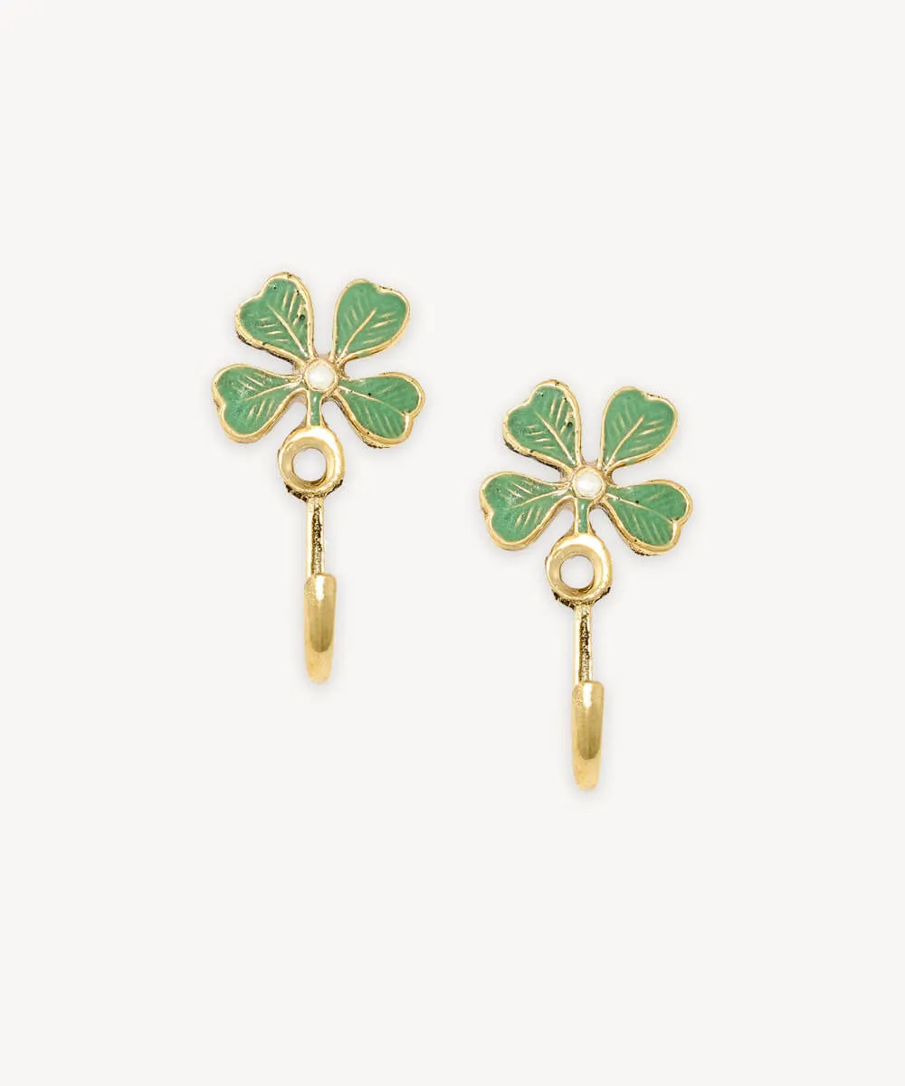 Doing Goods Lucky Clover Wandhaken 2er-Set Messing