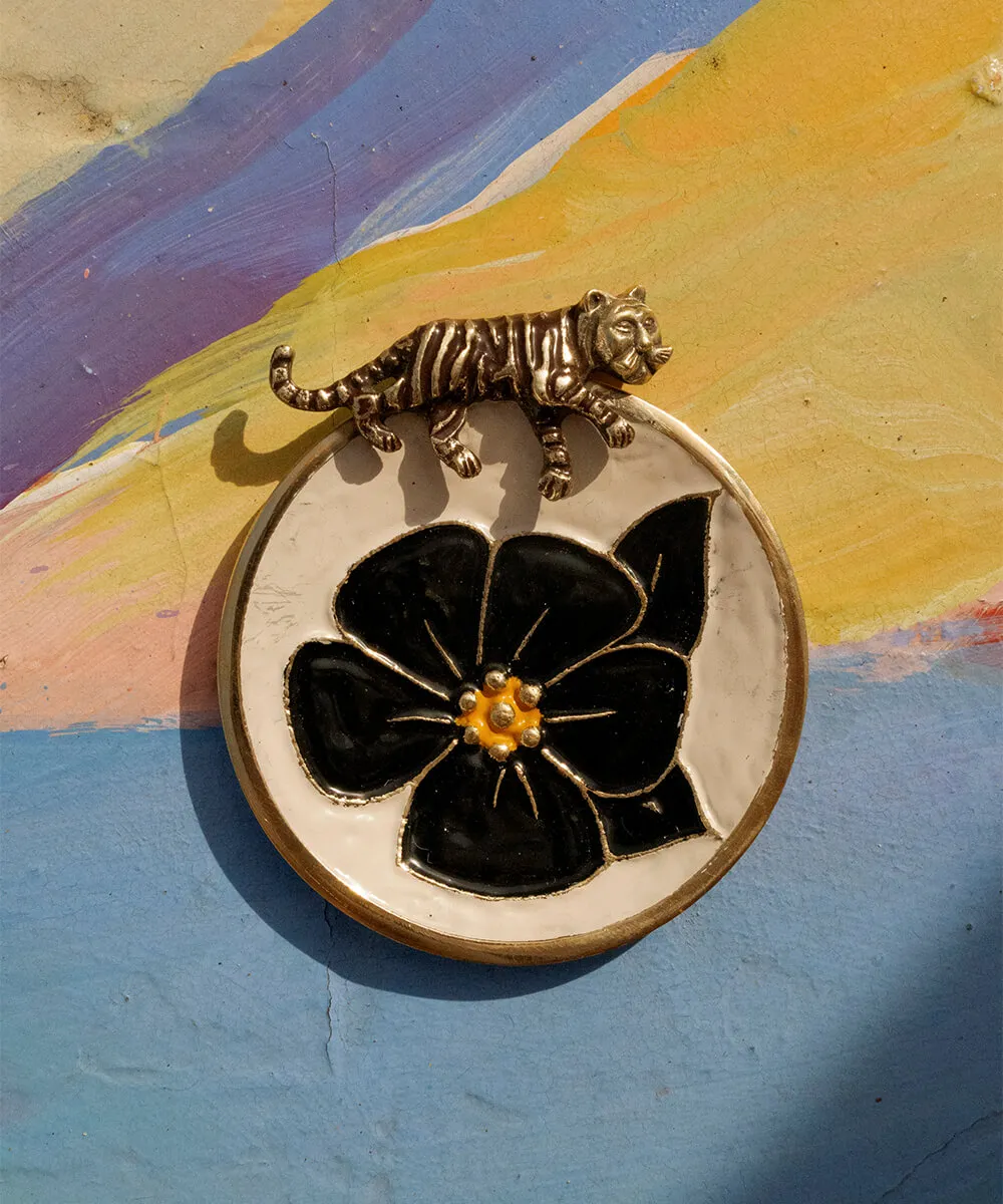 Doing Goods Lacy Tiger Schmuckschale gold 13 cm