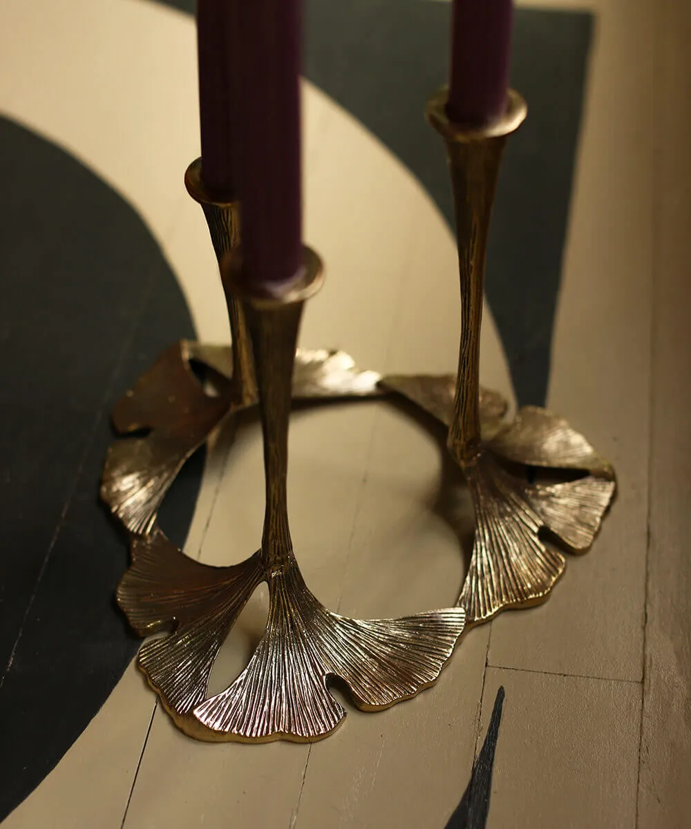 Doing Goods Gaya Ginko Kerzenhalter 3-armig handgemacht