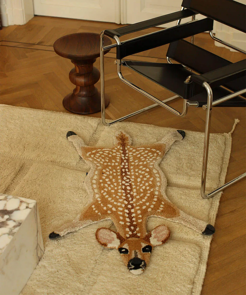 Doing Goods Francis Fawn Reh Teppich Small Wolle
