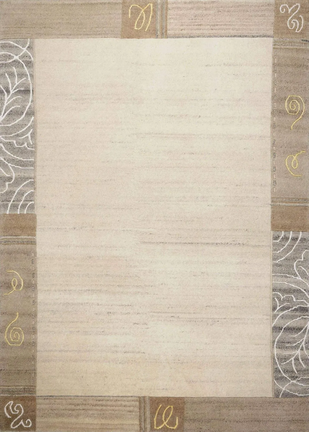 THEKO Royal Natur Teppich 60x90 Natur Beige Schurwolle