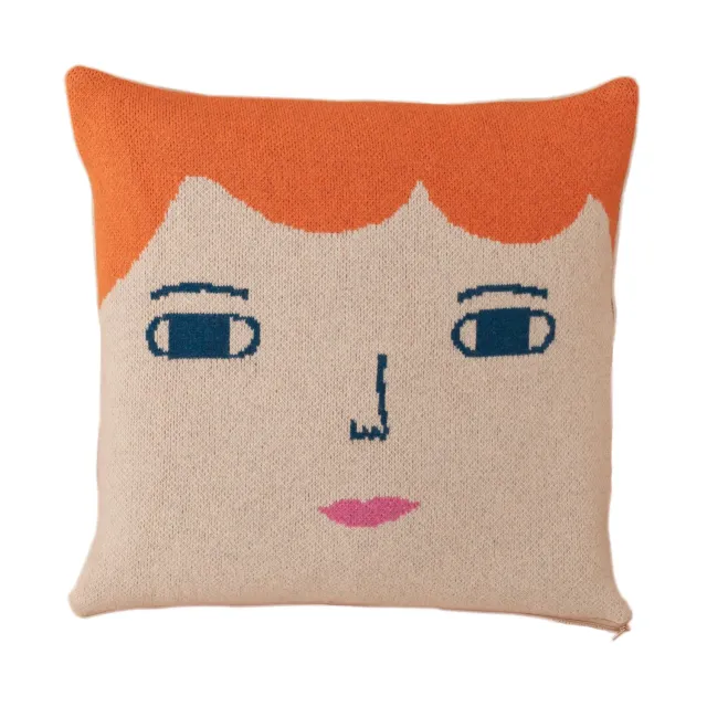 Donna Wilson Bespoke Robin Kissen Lammwolle 48cm