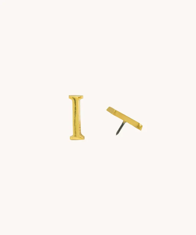 Doing Goods Buchstabe I Deko Messing gold glänzend