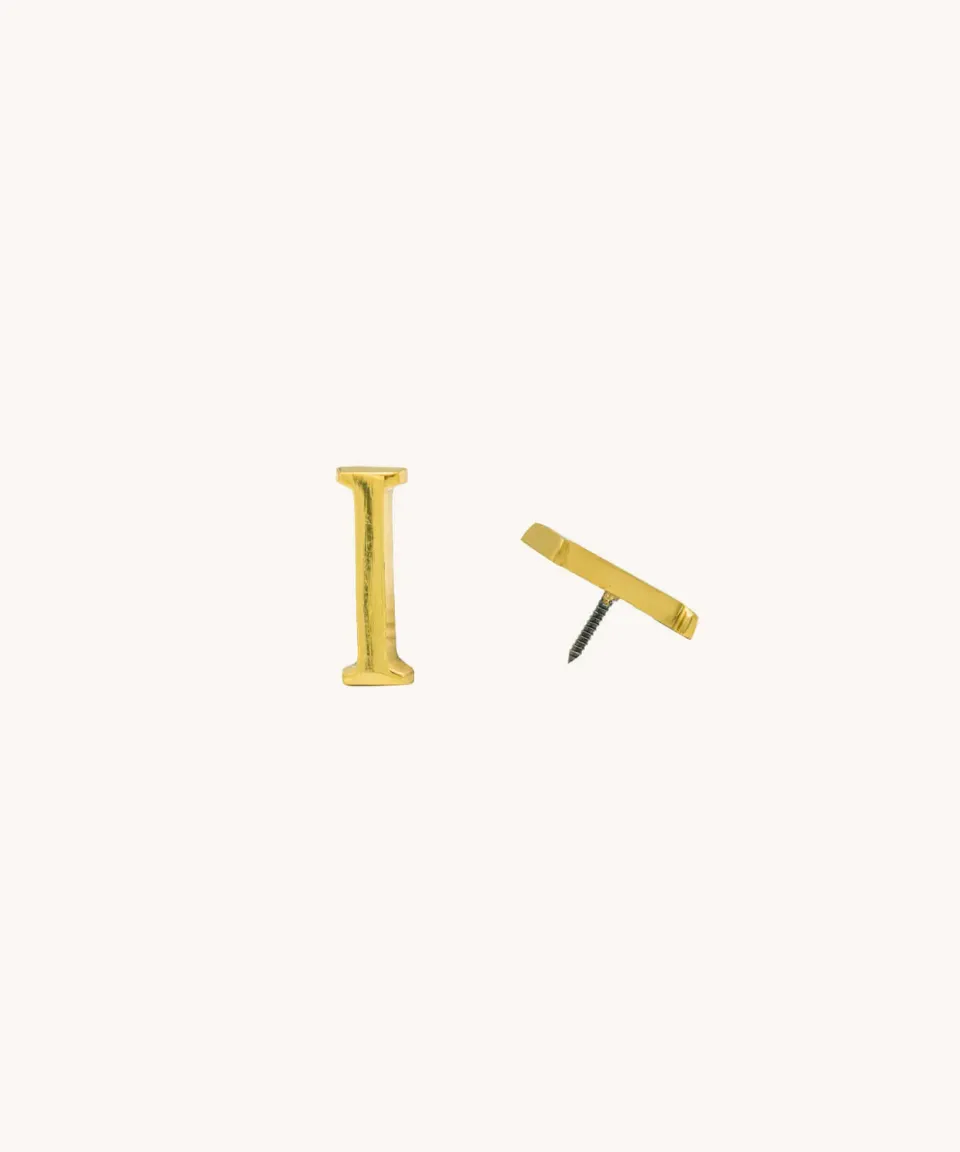 Doing Goods Buchstabe I Deko Messing gold glänzend