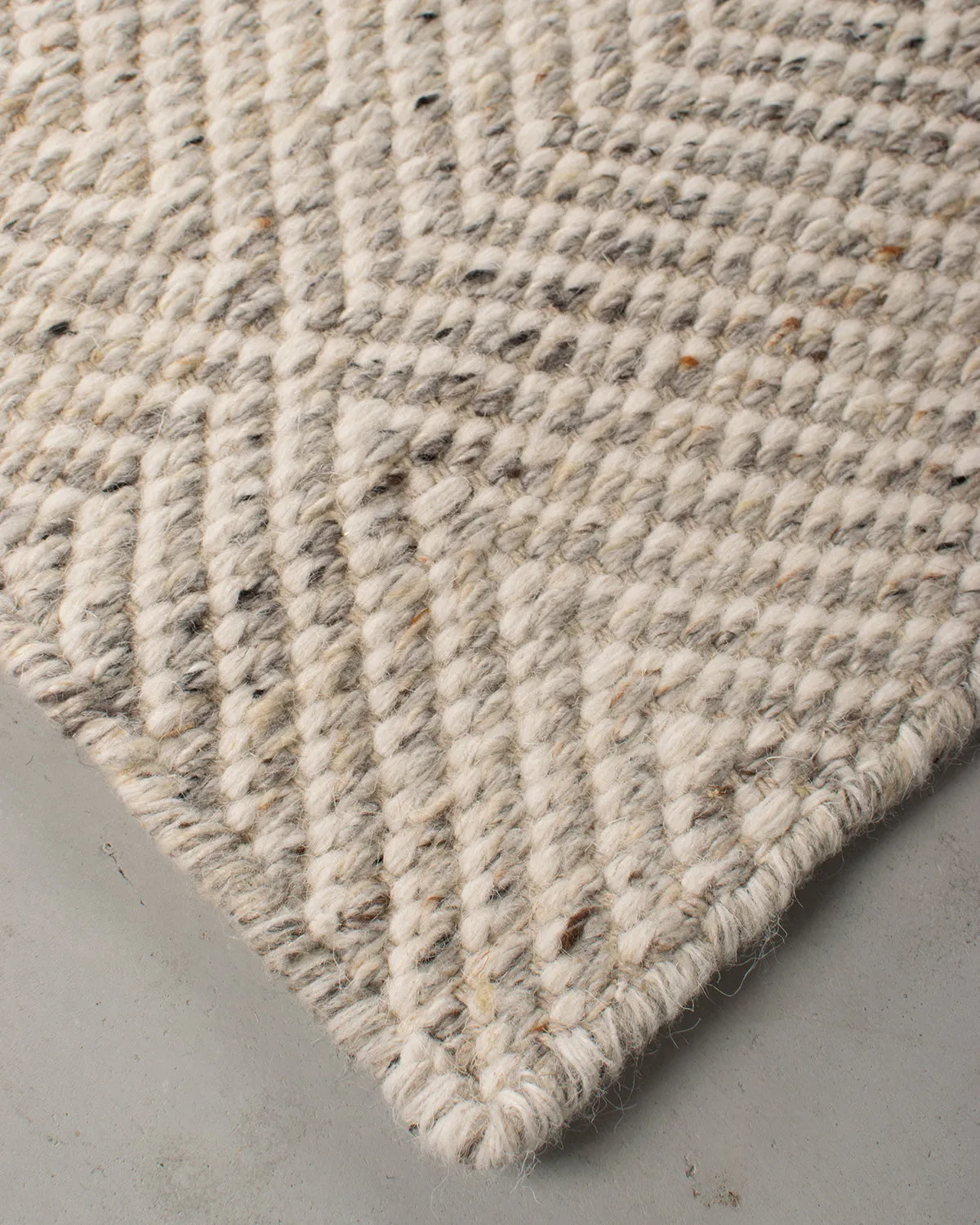HC Interior Rugs Kalmar 2550-230 Teppich Silver Wollmix