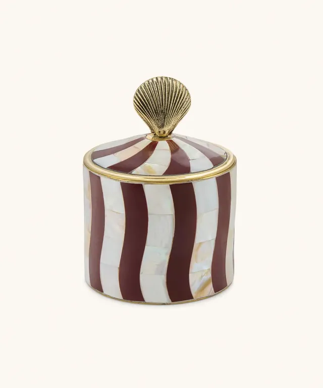Doing Goods Circus Abby Coquillage Schmuckdose Bordeaux Perlmutt