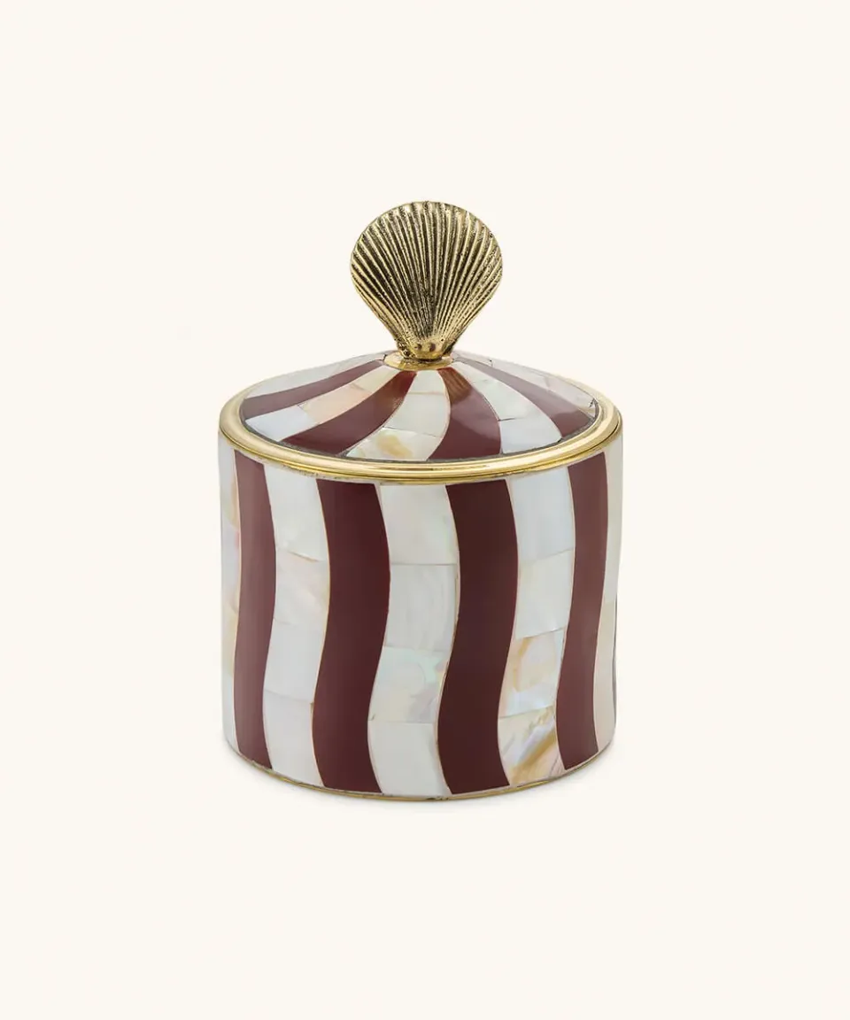Doing Goods Circus Abby Coquillage Schmuckdose Bordeaux Perlmutt