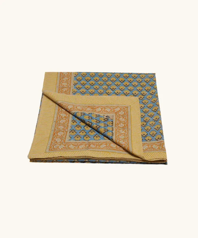 Doing Goods Emma Blau Single Plaid Decke Baumwolle Beutel