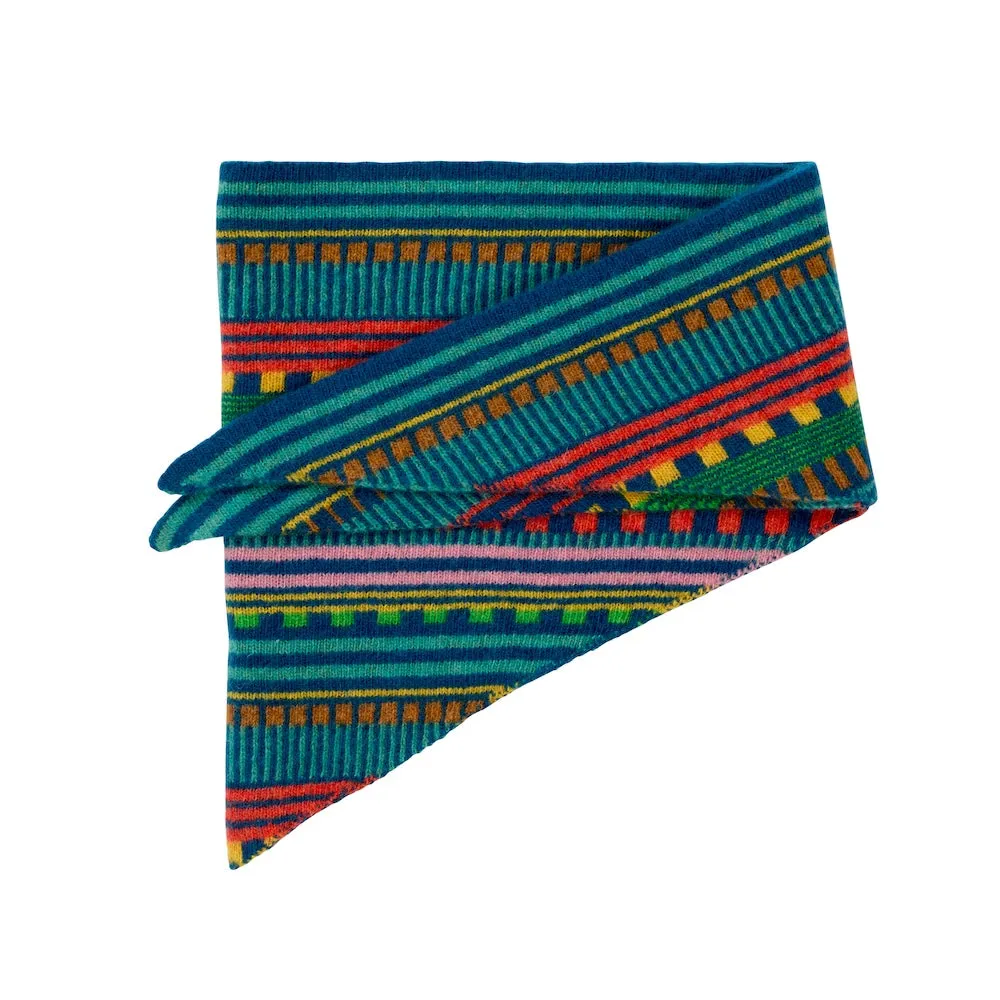 Donna Wilson Multi Stripe Halstuch Lammwolle 103x28 cm