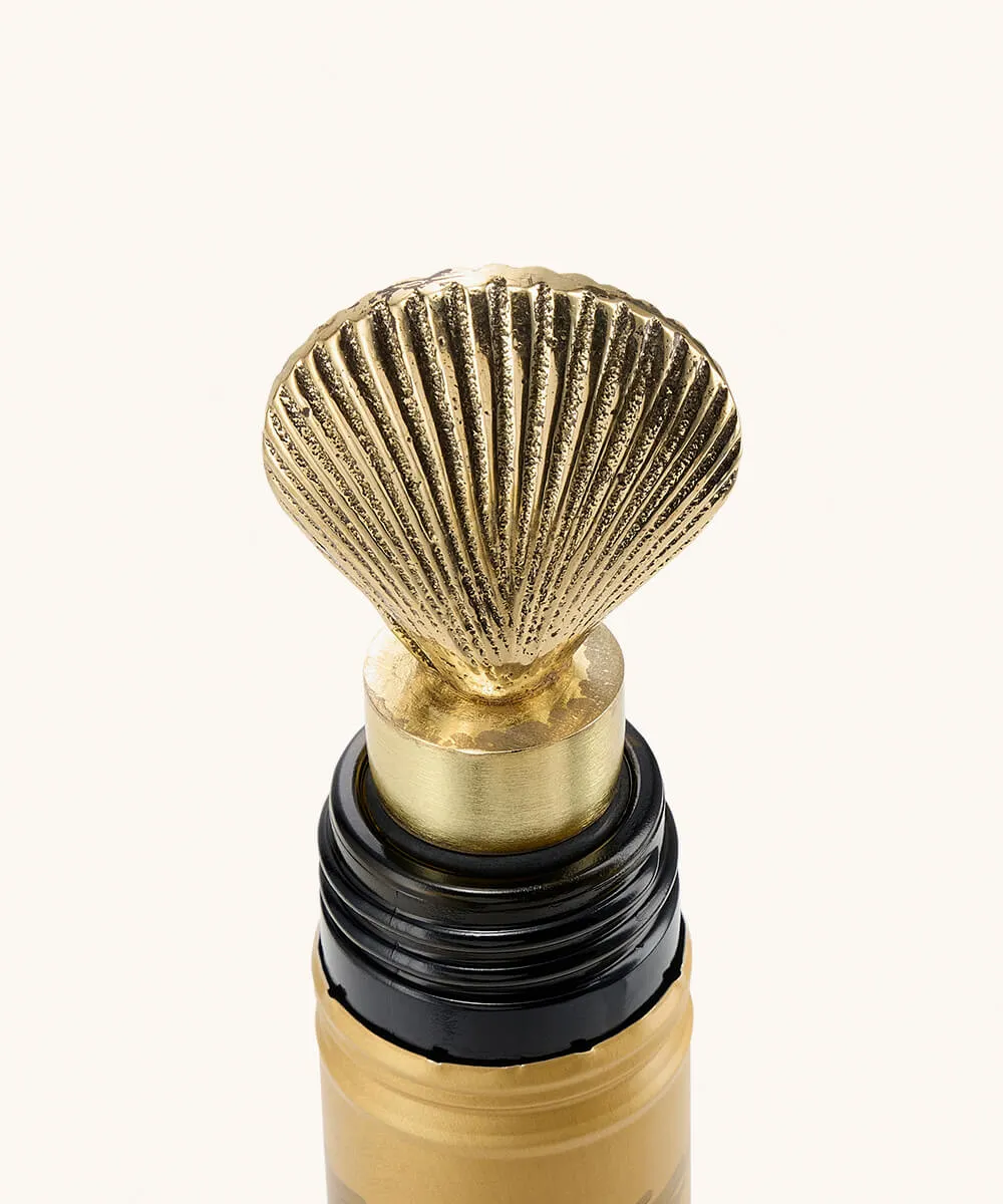 Doing Goods Abby Muschel Flaschenstopfen Gold 9,5 cm