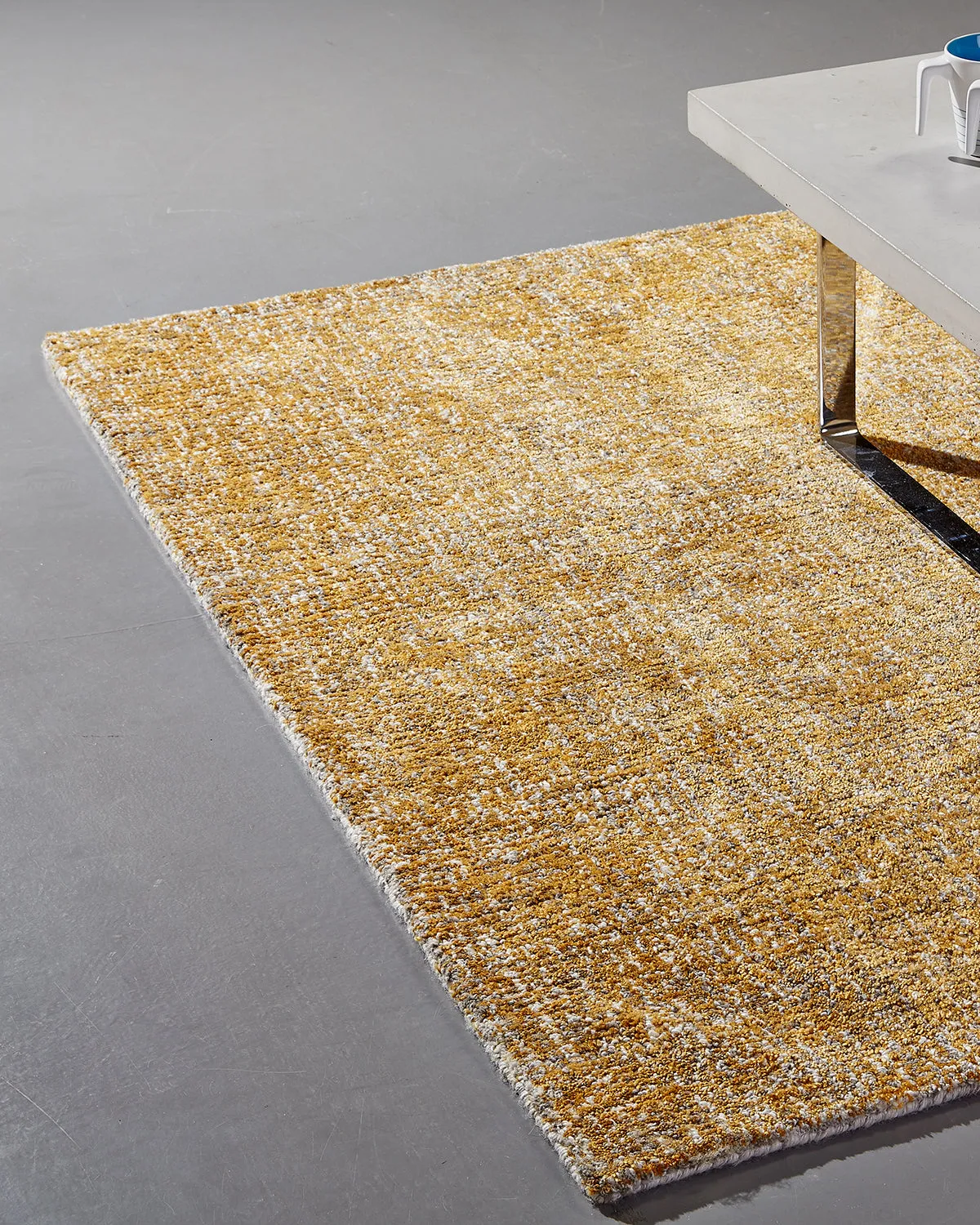 HC Interior Rugs Dundee 8124-080 Teppich Weiß-Gelb Tuft