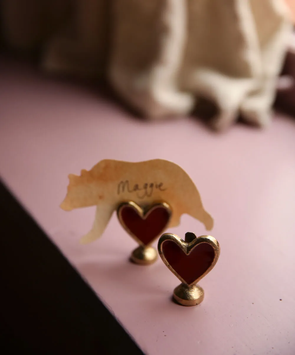 Doing Goods Pyar Herz Memohalter Messing