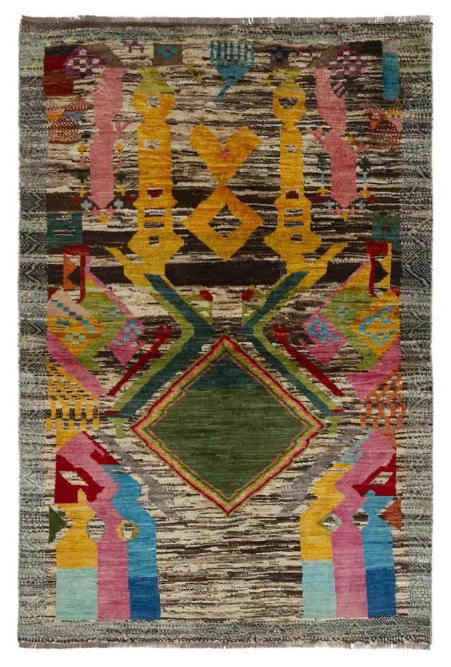 Amini Taimany Teppich 180x121 handgeknüpft