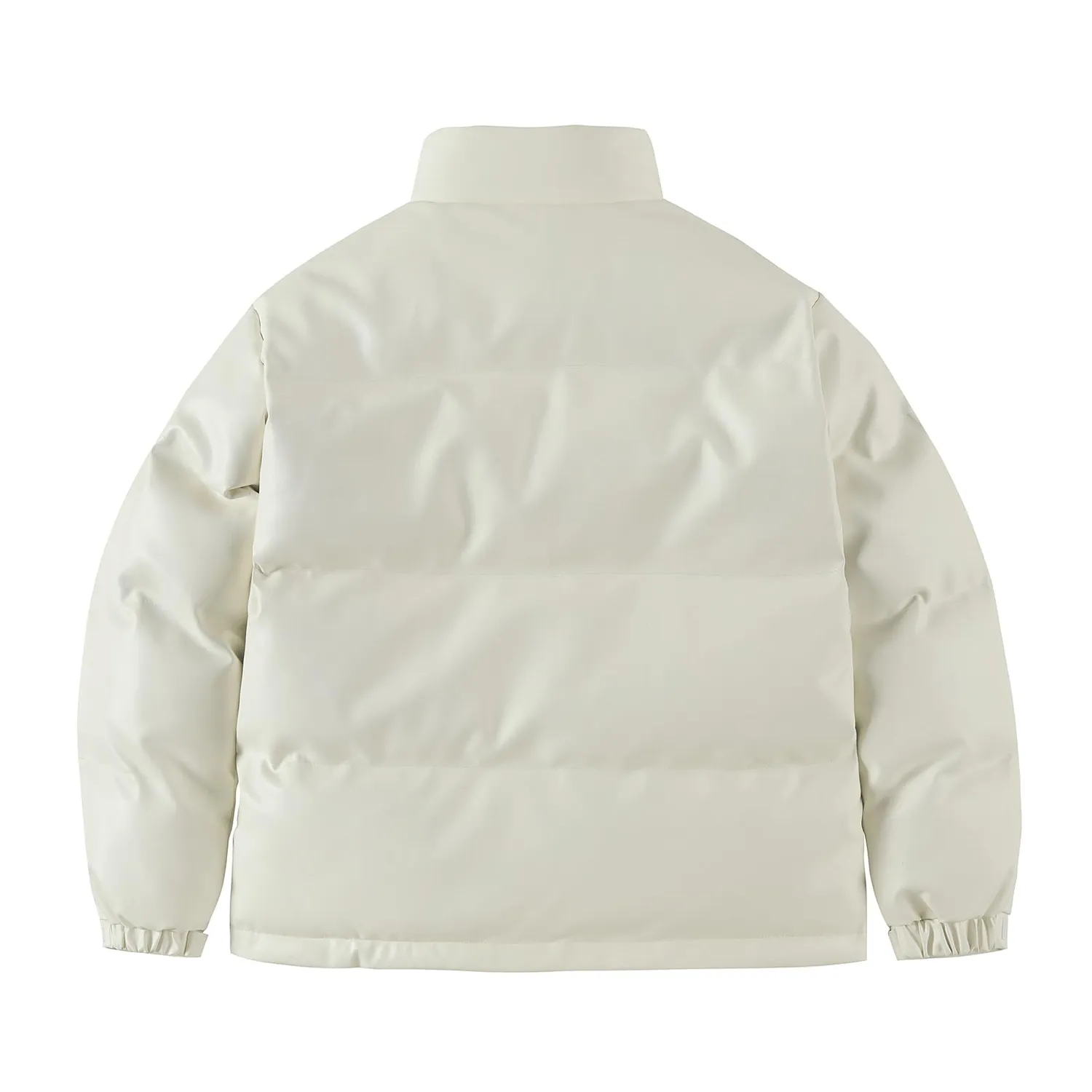 HonunGron Herren Winterjacke Kunstleder Winddicht Wasserdicht