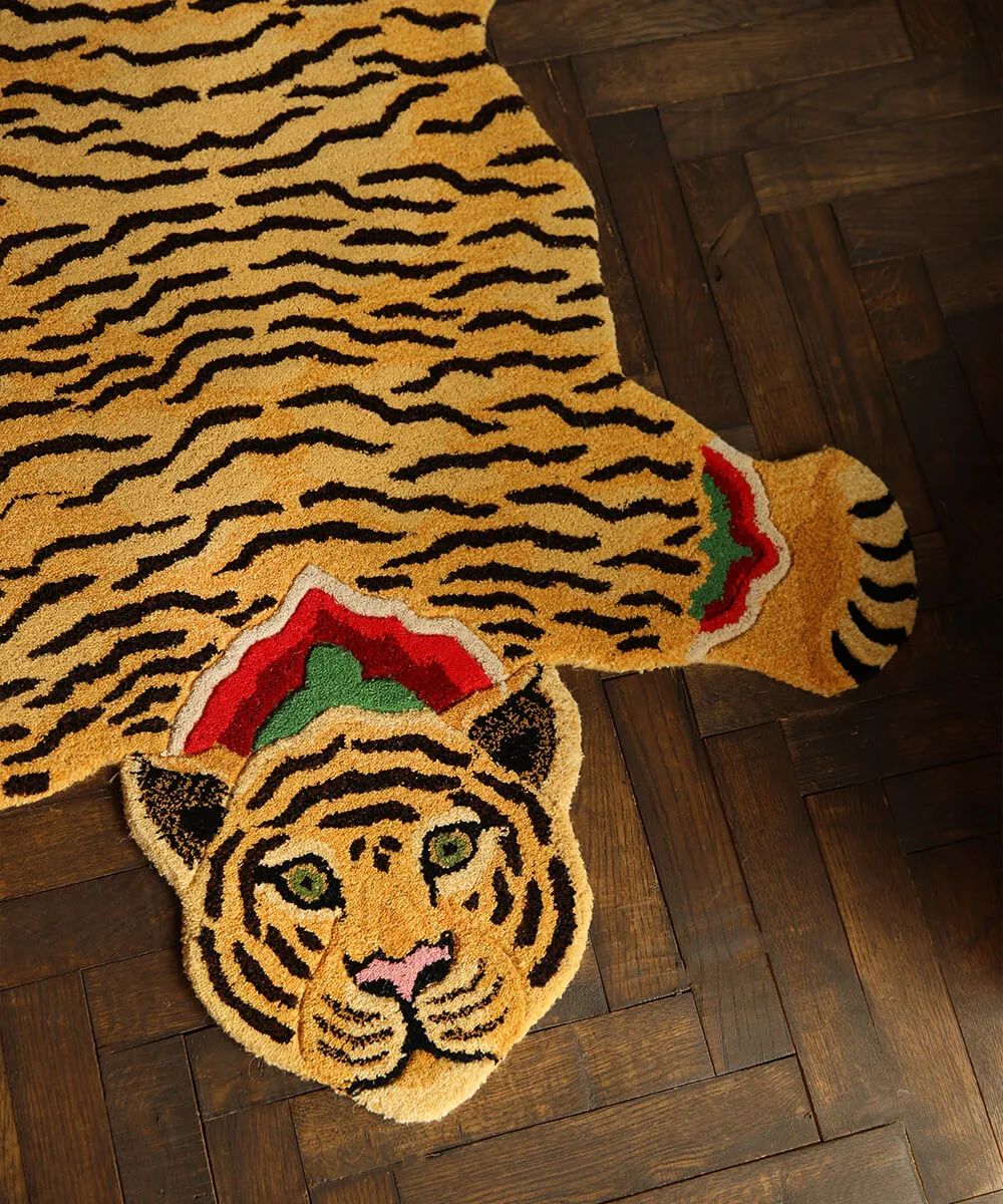 Doing Goods Babul Bombay Tiger Teppich Large Wolle